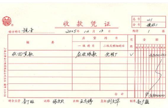 會計記賬憑證樣本，記賬憑證的填製的範本